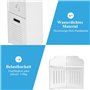 Cerlingwee Armoire de Rangement pour Salle de Bain, Meuble de Rangement pour Toilettes Support pour Papiers Toilettes Colonne Ar