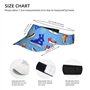 Hockey Elements Chapeau de soleil pour adulte à motifs créatifs réglable et ajouré, chapeau de soleil tendance pour le sport, co