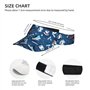Chapeau de soleil pour adulte avec imprimé hockey sur glace réglable, chapeau de soleil tendance pour le sport, convient pour le