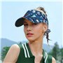 Chapeau de soleil pour adulte avec imprimé hockey sur glace réglable, chapeau de soleil tendance pour le sport, convient pour le