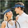Chapeau de soleil pour adulte avec motif de hockey sur glace réglable, chapeau de soleil tendance pour le sport, convient pour l
