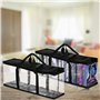 DaxXin Lot de 6 sacs de rangement pour DVD, CD, jeux vidéo, livres - Résistant à l'eau - En PVC transparent