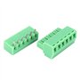 ViaGasaFamido 10 Paires de Borniers à Vis 6 Broches Bornier à Vis 15EDG 3.81mm Pas Mâle Femelle Bornes Enfichables Fil Ampère Mo