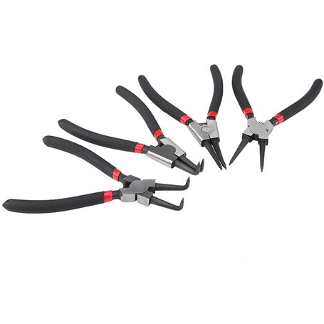 4 Pièces 7 Pouces Pince à Anneau élastique Ensemble Pince à Circlips Pince à Circlips Externe Robuste Interne Kit D'outils Annea