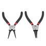 4 Pièces 7 Pouces Pince à Anneau élastique Ensemble Pince à Circlips Pince à Circlips Externe Robuste Interne Kit D'outils Annea
