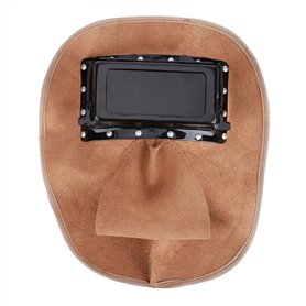 Cagoule de Soudeur en Cuir de Vachette Casque de Soudage Monté sur la Tête Casquette de Casque de Soudage en Cuir de Vachette Do