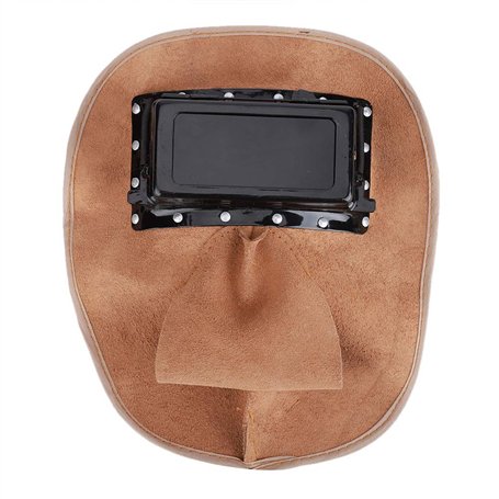 Cagoule de Soudeur en Cuir de Vachette Casque de Soudage Monté sur la Tête Casquette de Casque de Soudage en Cuir de Vachette Do
