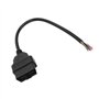 Câble ABS 16Pin OBD2, Adaptateur de Prise OBD2 16Pin Connecteur de Câble Mâle Raccord D'outil de Diagnostic pour ELM327 Extensio