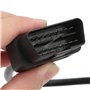 Câble ABS 16Pin OBD2, Adaptateur de Prise OBD2 16Pin Connecteur de Câble Mâle Raccord D'outil de Diagnostic pour ELM327 Extensio