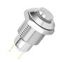 Estink Mini Interrupteur à Bouton Poussoir de 10 mm, Interrupteur à Bouton Poussoir momentané en Acier Inoxydable en métal, Corr