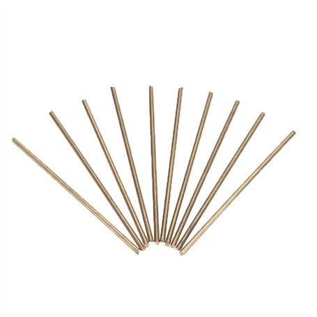 Lot de 10 électrodes de soudage - 3 mm de diamètre - 100 mm de long - Barres rondes en laiton - Pour réparation de soudage