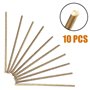 Lot de 10 électrodes de soudage - 3 mm de diamètre - 100 mm de long - Barres rondes en laiton - Pour réparation de soudage, bras