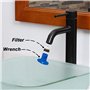 LYITZW 8 Pièces Outils de Clé Aérateurs de Robinet Cache Clés Cache-clé Aérateur Mousseur de Robinet Aérateur Économiseurs d'Eau