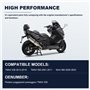 AUROLYNNE Repose Pieds Moto Mode Noir Pour Tmax 530 500 560