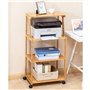 GLigeT Support d’Imprimante Support d'imprimante étagère d'imprimante à 4 Couches, Support de Copie Mobile, Rack de Scanner de t