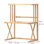 Support d’Imprimante Bureau d'imprimante Petit stand d'imprimante de bureau, support de rack de rangement à grande capacité à gr