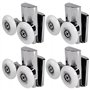Nicoone Roulettes de Porte de Douche