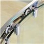 Nicoone Roulettes de Porte de Douche,23 mm Roues en Haut ou en Bas, porte Coulissante Douche pour Cabine Salle de Bains Porte en