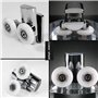 Nicoone Roulettes de Porte de Douche,23 mm Roues en Haut ou en Bas, porte Coulissante Douche pour Cabine Salle de Bains Porte en
