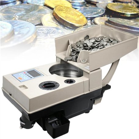 LSBHPPD Trieuse Pièces Compteur Et Rouleau Trieuse Pièces Compteuse Pièces Coin Comptage Machine avec Tri Pièces à Grande Vitess