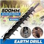 Perceuse à la terre de 800mm Dual Blade Foret Foret Boreuse de foreuse pour Earth Post-Post Trou Digger Outil Power Tool Accesso