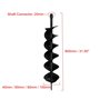 Perceuse à la terre de 800mm Dual Blade Foret Foret Boreuse de foreuse pour Earth Post-Post Trou Digger Outil Power Tool Accesso