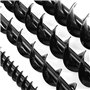 Perceuse à la terre de 800mm Dual Blade Foret Foret Boreuse de foreuse pour Earth Post-Post Trou Digger Outil Power Tool Accesso