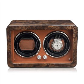 Watch Stand Watch Winders for Automatic Watchs - Brown Wooden Watch Shaker Mechanical Watch Auto Wring Auto Wring Control Contro