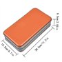 Yililay CD Holder CD DVD Case Wallet Binder DVD Sac de Rangement en Plastique Dur 80 Capacité Portable Orange