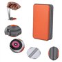 Yililay CD Holder CD DVD Case Wallet Binder DVD Sac de Rangement en Plastique Dur 80 Capacité Portable Orange
