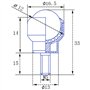 Roues Pivotantes en Nylon en Acier a