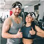 Mignon Bouteille de Lait Ours Bandeau Elastique Exercice - Accessoire Tendance Athlètes pour Gym Exercice, Basketball, Tennis, e
