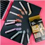 MONT MARTE Pastel Sec Métallique – 10 pièces – Craie Pastel pour Peinture extraordinaire de style Métallique – Texture douce et 