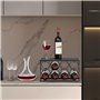 DROMEZ Range Bouteille Vin, Casier à Vin Empilable, Range Bouteilles Horizontal pour 8 Bouteilles, Étagère à vin à 2 Niveaux, Po