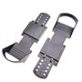 Zoegneer Lot de 2 pédales de rameur en plastique pour équipement de fitness, rameur, noir, 30 x 10 x 5 cm