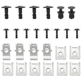Konuooer Kit de montage vis cache pour moteur - Clips de réparation - Protection de moteur - Clip de fixation - Couvercle de mot