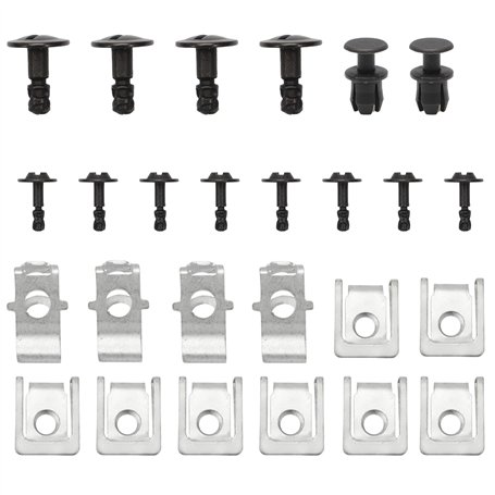 Konuooer Kit de montage vis cache pour moteur - Clips de réparation - Protection de moteur - Clip de fixation - Couvercle de mot
