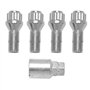 Konuooer 4X Ecrous de Roue Antivol Jeu de Boulons Roue Antivol Roue compatibles pour A1 A3 A4 A5 Golf Jetta Seat O-pel Vivaro X3
