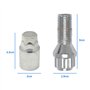 Konuooer 4X Ecrous de Roue Antivol Jeu de Boulons Roue Antivol Roue compatibles pour A1 A3 A4 A5 Golf Jetta Seat O-pel Vivaro X3