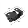 Konuooer Loquet Gache Serrure de Coffre Arrière Hayon Mécanisme Loquet Verrouillage Coffre de Hayon compatible pour 206 1998 à 2