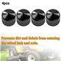 Lot de 4 capuchons d'essieu pour tracteur de pelouse, 532104757 - Capuchons de moyeu adaptés aux enjoliveurs d'essieu pour Craft