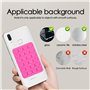 SUNNIFLY 4 Pièces Ventouse Téléphone Portable, Coque Ventouse pour Téléphone Portable, Détachable avec Support Adhésif，Convient 