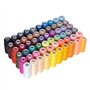 Fil à coudre 60 couleurs pour machine à coudre, fil de 250 yard/rouleaux, 100% polyester, fil à coudre avec aiguilles, enfile-ai