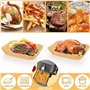Lot de 100 feuilles de papier sulfurisé rectangulaires pour friteuse à air chaud, pour Ninja Double Stack XL 9,5 l SL400EU, AF40
