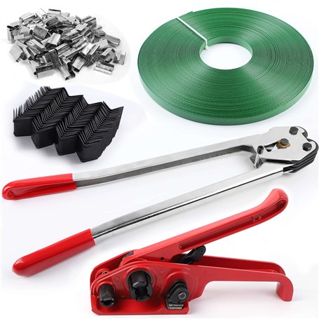 Kit de cerclage d'emballage de palettes – Outils de bande 5 en 1 pour cerclage