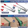Kit de cerclage d'emballage de palettes – Outils de bande 5 en 1 pour cerclage, comprend un tendeur de scellage, 41,6 m de long 