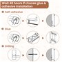 Zivacate porte essuie tout, [Accents Esthétiques en Bois] Auto-adhésif/perçage, range papier toilette, support essuie tout mural