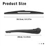 Anlseiod Essuie-glace arrière pour Renault Clio 3 2005-2014 Bras et lame d'essuie glace arriere Clio III (BR0/1, CR0/1) 77004333