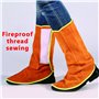 Telituny Couvre-chaussures ignifuges, 1 paire de couvre-chaussures de protection contre le soudage, chaussures de travail pour s