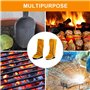 Telituny Couvre-chaussures ignifuges, 1 paire de couvre-chaussures de protection contre le soudage, chaussures de travail pour s